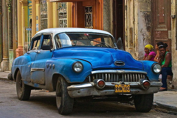 cuba, old car