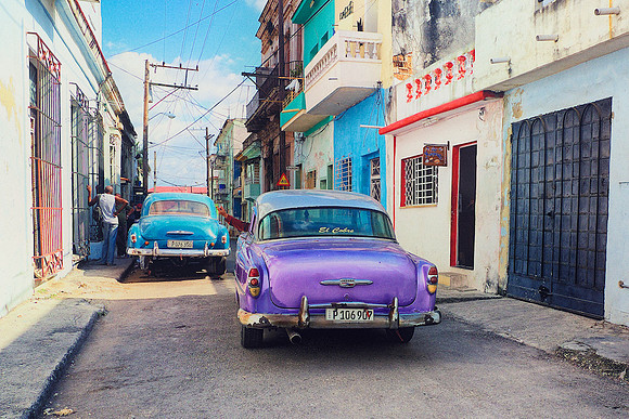 Purple and Blue