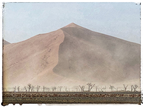 Dust storm in the dunes