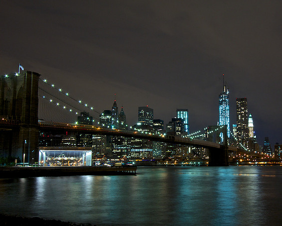 Brooklyn Bridge, NYC skyline