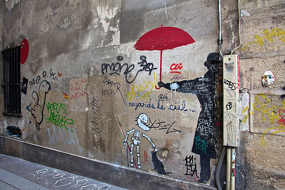 Le Chat Noir et La Parapluie Rouge